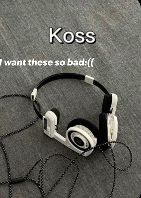 These Koss headphones<333 Koss Headphones, Black Aesthetic Wallpaper, Black Aesthetic, Fitness Inspo, Headphones