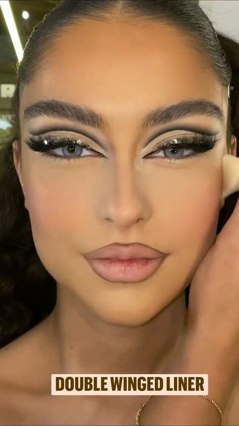 Drag Make-up, Beginners Eye Makeup, Eye Makeup Styles, Face Makeup Tips, Eye Makeup Designs, Edgy Makeup, Makeup Eye Looks, Glamour Makeup, Makeup Looks Tutorial