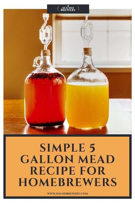 Mead Wine Recipes, Wine Making Recipes, Honey Mead, Homemade Wine Recipes, Mead Wine, How To Make Mead, Beer Brewing Recipes, Mead Recipe, Homemade Alcohol