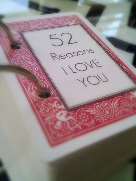 AT THE PARK'S: "52 Reasons I Love You" Cards Tutorial 52 Reasons Why I Love You, 52 Reasons, Anniversary Diy, Cards Tutorial, Reasons I Love You, Reasons Why I Love You, Gifts To Make, Why I Love You, Love And Affection