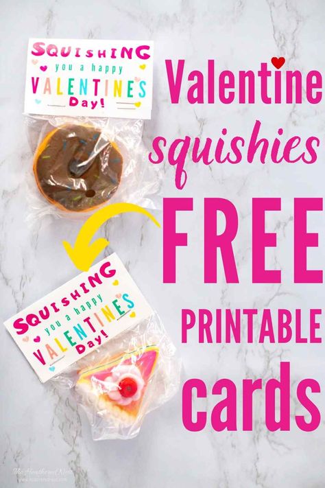 Squishy Valentines for Kids Valentines Day Parties! Grab these free printable valentine cards! #squishies #squishiesforvalentines #valentinesdaysquishies #valentinesideasforkidssquishies #valentinesfreeprintables #valentineprintablesforkids #freeprintablesvalentinessquishies #freevalentinecardskidsschool #noncandyvalentineideas #noncandyvalentineskids #candyfreevalentineideas #candyfreevalentines Squishy Printable, Printable Squishy, Free Printable Valentine Cards, Candy Free Valentines, Free Valentine Cards, Free Printable Valentines Cards, Printable Valentine Cards, Valentines Day Cards Diy, Pinterest Valentines