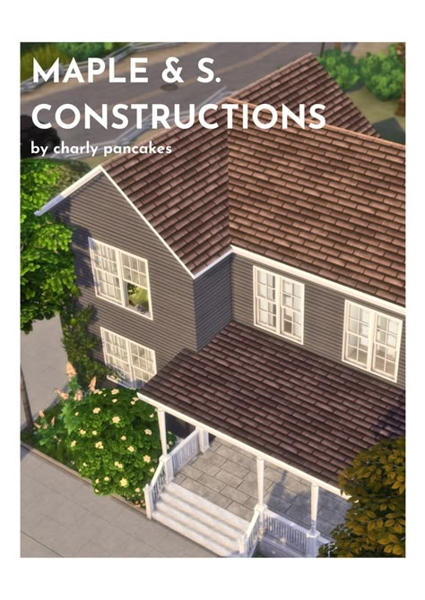 Build Buy Cc, Die Sims 4, Brown Roof, Cc Packs, The Sims 4 Custom Content, Sims 4 House Plans, Sims 4 Furniture, Casas The Sims 4, Cc Folder