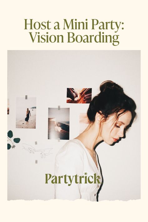 New Years Vision Board, Vision Boarding, 20 20 Vision, Board Party, Vision Board Party, A Vision Board, Mini Party, Low Key, Party Invitations