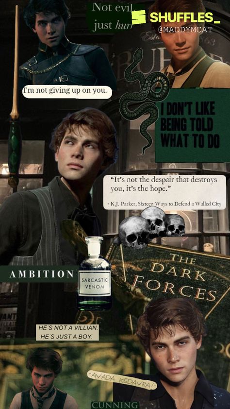 Created by maddymcat on Shuffles Slytherin Green, Sebastian Sallow, Slytherin Pride, Magic Witch, Hogwarts Legacy, Boyfriend Wallpaper, Real Relationships, Walled City, Fictional Crushes