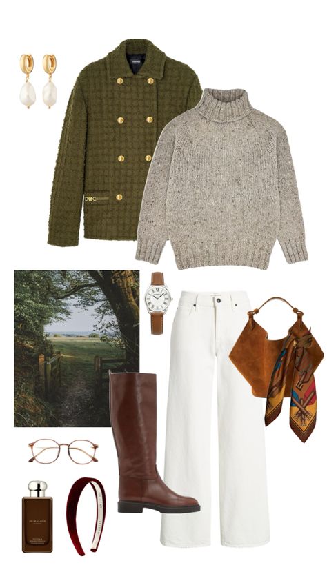 Day in the Country 🍂 #countrystyle #englishcountryside #moderncountry #countryaesthetic English Country Style Outfits, English Country Fashion, English Outfit, Countryside Outfit, Country Outfits Women, Country Style Outfits, Classic Style Outfits, Country Fashion Women, Country Fashion