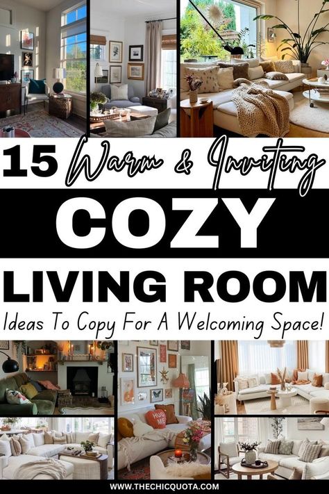 cozy living rooms Cozy Living Room Warm, Natural Wood Accents, Small Spaces Living Room, Living Room Paint Color Ideas, Cozy Living Room Design, Living Room Paint Color, Soft Rugs, Cozy Living Room Ideas, Living Room Wall Decor Ideas