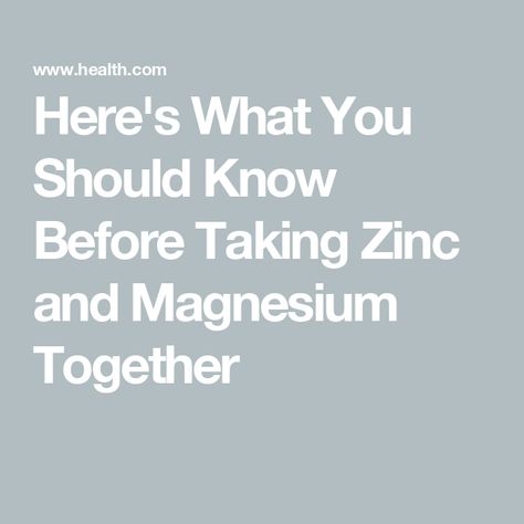 Here's What You Should Know Before Taking Zinc and Magnesium Together Zinc Supplement, Low Bone Density, Best Magnesium, Zinc Supplements, Reducing High Blood Pressure, Higher Dose, Nasal Spray, Migraine Headaches, Chemical Reactions