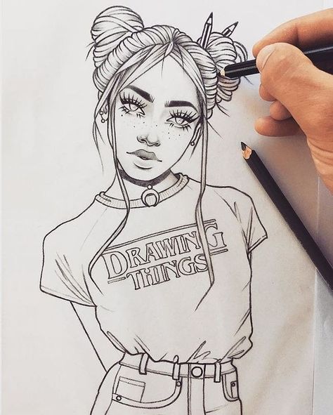 Cool Drawings Tumblr, Drawing Eyes, Girl Drawing Sketches, Blues Artists, Cute Sketches, Image Swag, Art Sketches Pencil, Cute Drawing, Drawing Videos