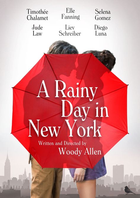 Gatsby Welles, Rainy Day In New York, Magic In The Moonlight, New York Movie, Liev Schreiber, Series To Watch, New York Poster, Movie Ideas, Films To Watch