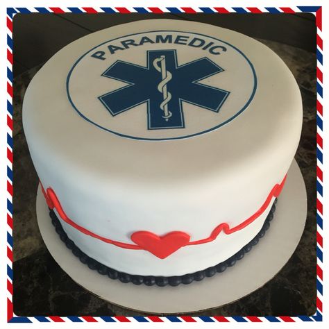 Paramedic school graduation Cake Paramedic Party Ideas, Paramedic Graduation Party, Hospital Cake Ideas, Paramedic Cake Ideas, Paramedic Cake, Ems Cake, Paramedic Cookies Decorated, Paramedic Party, Paramedic Graduation