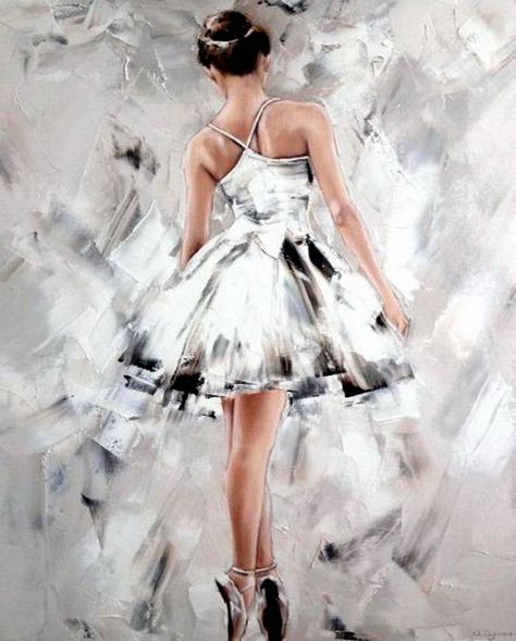 Ballet Drawings, Ballet Painting, Art Ballet, Ballerina Painting, Painting Of A Woman, Ballerina Art, Dance Paintings, Ballet Art, Charcoal Drawings