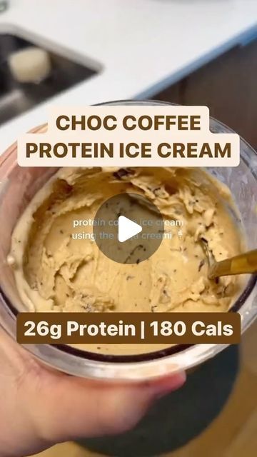 Ninja Creami Recipes | High Protein | Ice Cream on Instagram: "Ninja Creami Choc Coffee Ice Cream🍦  26g Protein | 180 Calories 💪  By @ashleighonig  Ingredients: - 1 Fairlife Vanilla Protein Shake - 1 Tbsp SF Vanilla Pudding Mix - 2 Shots Espresso - Chocolate (optional mix-in)  Follow @creamiwrld for more healthy ice cream recipes🍨  #ninjacreami #ninjacreamicreations #ninjacreamirecipes #proteinicecream #proteinrecipes #lowcaloriemeals #lowcalorie #highprotein #fitnessrecipes" Healthy Coffee Ice Cream, Baileys Ice Cream, Vanilla Protein Shake, Coffee Protein Smoothie, Espresso Ice Cream, Ninja Ice Cream Recipe, Coffee Ice Cream Recipe, Protein Ice Cream Recipe, Coconut Milk Ice Cream