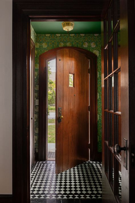 1930 Interior Design, 1930s Interior Design, William Morris Interior, Heated Flooring, 1930s Design, Craftsman Remodel, William Morris Wallpaper, 1930s House, French Style Homes