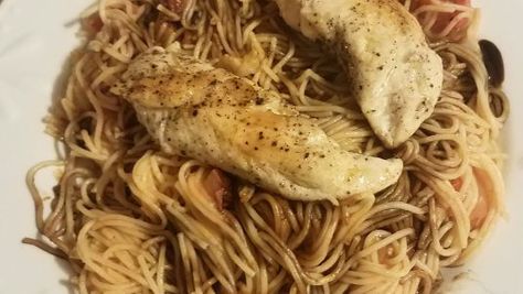 Tgi Friday's Copycat Bruschetta Chicken Pasta Recipe - Food.com Chick Fil A Sandwich, Bruschetta Chicken Pasta, Italian Seasonings, Ready Set Eat, Tgi Fridays, Canned Tomatoes, Bruschetta Chicken, Chicken Meals, Chicken Main Dishes