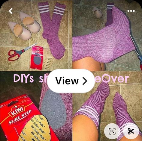 Lemon8 · DIYs shoe MakeOver · @AKD tiffany🎀 Diy Heels Makeover, Diy Heels, Boots Diy, Shoe Makeover, Yeezy Boots, Diy Socks, Cosplay Tips, Latest Shoe Trends, Socks And Heels