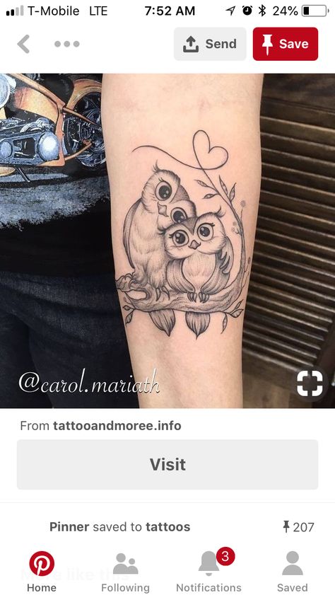 Owl Tattoos For Women, Simple Owl Tattoo, Baby Owl Tattoos, Owl Tattoo Drawings, Simple Owl, Cute Owl Tattoo, Animal Tattoo Ideas, Ankle Tattoos For Women, Shape Tattoo