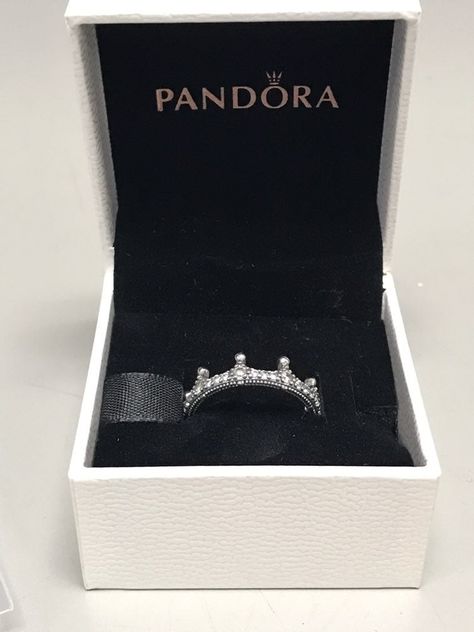 Pandora Crown Ring, Quinceanera Jewelry, Ring Charm Necklace, Cute Promise Rings, Pandora Bracelet Designs, Pandora Jewelry Charms, Expensive Jewelry Luxury, Jewelry Accessories Ideas, Pandora Rings