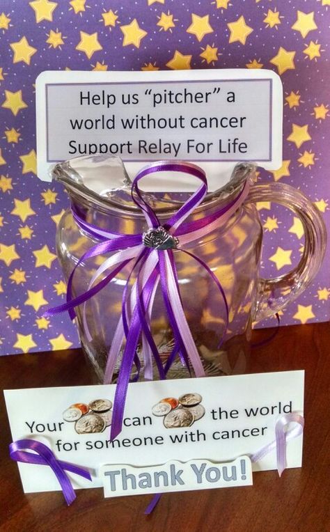 Change collection fundraiser - Relay For Life of Poweshiek County Walk To End Alzheimers Fundraising Ideas, Benefit Ideas, Dig Pink, Relay Ideas, Creative Fundraising, Walk To End Alzheimer's, Make A Candle, Paper Baskets, Fun Fundraisers