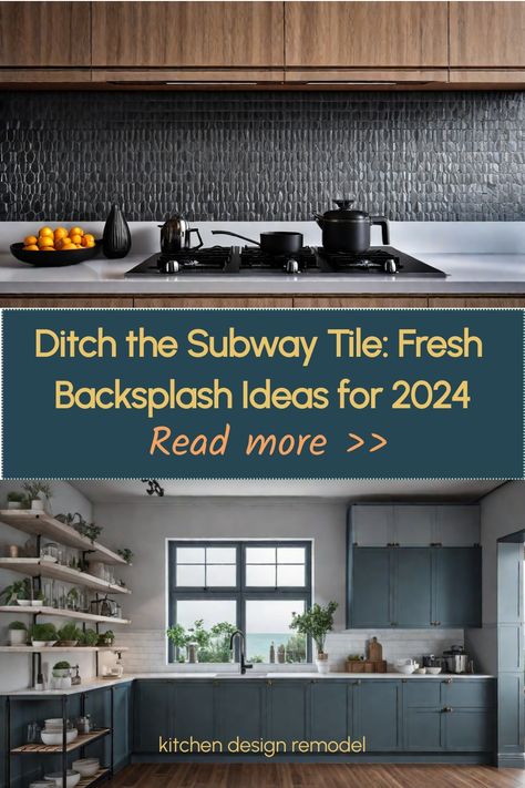 Elevate your kitchen with unique backsplash alternatives that go beyond the classic subway tile. Explore new materials and patterns for a standout design. #KitchenDesignRemodel Alternatives To Subway Tile Backsplash, Alternative Kitchen Backsplash Ideas, Backsplash Alternatives To Tile, Tile Alternatives, Backsplash Alternatives, Small Porch Decor, Creative Kitchen Backsplash, Kitchen Backsplash Inspiration, Kitchen Tile Backsplash