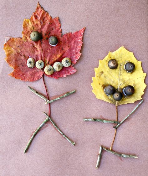 Leaf People Fall Art and Book Activity...Gather some fall leaves (real or from the craft store), read your favorite book about leaves, and invite kids to get creative. Leaf People, Fall Crafts For Toddlers, Autumn Leaves Craft, Fall Preschool, Leaf Crafts, Autumn Crafts, Fall Crafts For Kids, Fall Leaf, Fall Kids