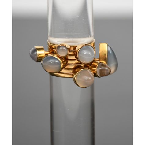 ‡ Wendy Ramshaw CBE RDI (1939-2018)Ringset with Seven ringsseven 18carat gold rings set with... Wendy Ramshaw Jewellery, Wendy Ramshaw, Gold Rings Set, Custom Jewellery, Jewellery Rings, Glass Furniture, Jewellery Gold, Gold Ring Sets, Rings Set