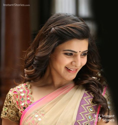 Samantha Akkineni  Beautiful HD Photos & Mobile Wallpapers HD (Android/iPhone) (1080p) (780) #samanthaakkineni Samantha Hairstyles, Hairstyles In Saree, Samantha In Saree, Samantha Akkineni, Hair Style Vedio, Samantha Images, Samantha Pics, Girls Power, Samantha Ruth