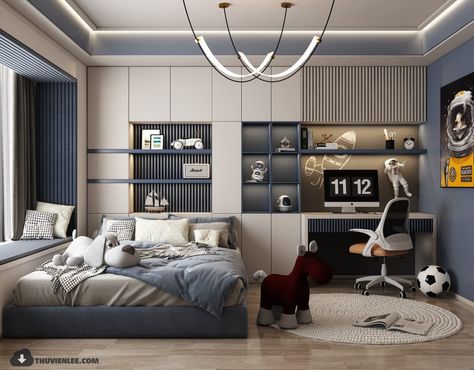 12489. Download Free Children Room Interior Model by Huy Hieu Lee Boys Bedroom Modern, Modern Kids Room Design, Kids Room Interior, Cutie Cat, Bakery Store, Interior Model, Kids Room Interior Design, Boy Bedroom Design, Modern Kids Room