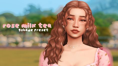 malixacc Rose Milk Tea, Rose Milk, Milk Tea, The Public, The Sims, Sims 4, Milk, Tea, Tumblr