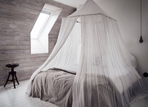 Simple Bed Designs, Greige Design, Simple Bed, Bed Canopy, Bed Curtains, Canopy Bed, Mosquito Net, Cool Beds, Scandinavian Home