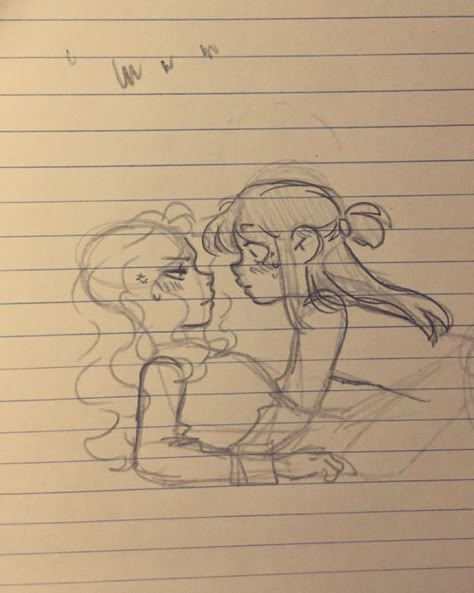 Gay Drawing Ideas, Indie Drawings, Cute Sketches, Little Witch Academia, Lesbian Art, Witch Academia, Easy Drawings Sketches, Arte Sketchbook, Sketchbook Art