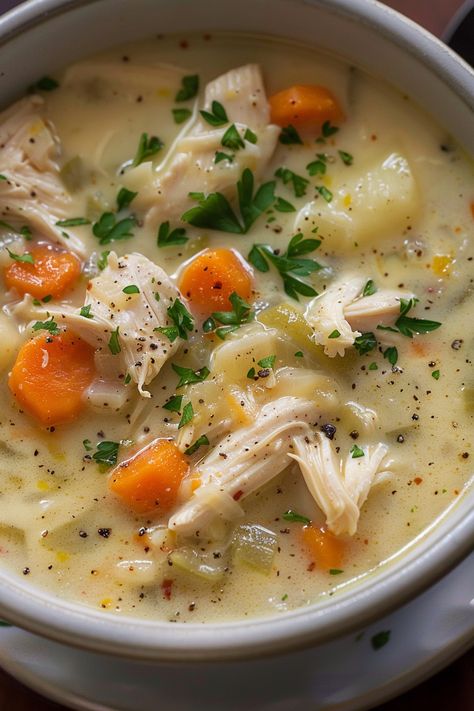 Chicken Pot Pie Soup Chicken Pot Pie Recipe Crockpot, Chicken Pot Pie Soup Recipe, Crockpot Chicken Pot Pie, Instant Family, Homemade Chicken Pot Pie, Chicken Fresh, Chicken Pot Pie Soup, Pot Pie Soup, Pot Pies Recipes