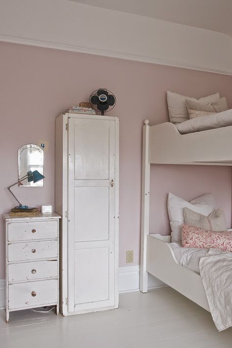 Calamine by Farrow & Ball Calamine Farrow And Ball, Farrow And Ball Bedroom, Pink Bedroom Walls, Pink Paint Colors, Pink Bedroom For Girls, Pink Bedroom Decor, Farrow And Ball, Pink Bedrooms, Pink Bedroom