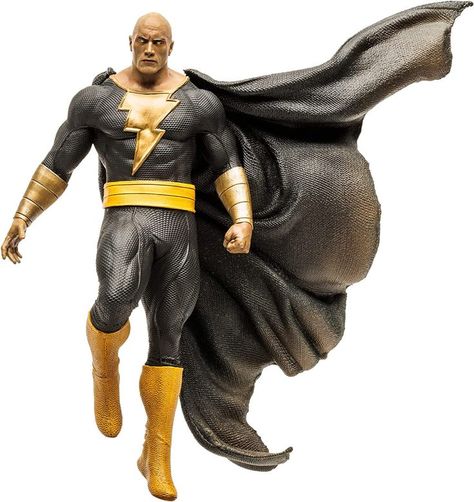 Highly detailed figure stands approximately 12” Made of PVC plastic Figure based on Jim Lee's artwork of Black Adam from the upcoming movie Packaged in window box packaging with Jim Lee's rendition of Black Adam from the upcoming movie Collect all McFarlane Toys DC Direct Figures and Statues Adam Statue, Statue Stand, Adams Movie, Mary Marvel, Comics Strips, John Stewart, Adam Black, Black Adam, Sarah Shahi