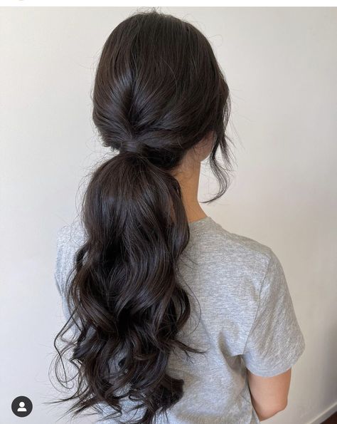 Glam Ponytail, Prom Hair Ideas, Wedding Ponytail Hairstyles, Bridal Ponytail, Wedding Ponytail, Low Ponytail Hairstyles, Voluminous Ponytail, Ponytail Hairstyles Easy, Low Ponytail