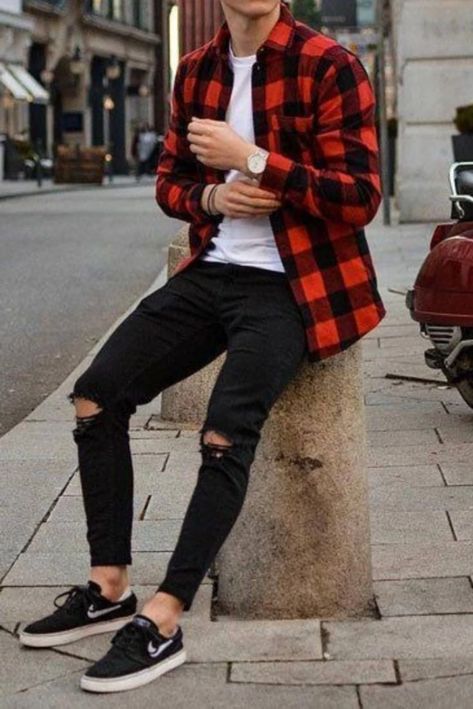 Cool Outfits For Teenage Guys, Trips Outfits, Menswear Outfits, Outfits For Teenage Guys, Outfit Converse, Boys Fashion Trends, Teenage Guys, Tee Shorts