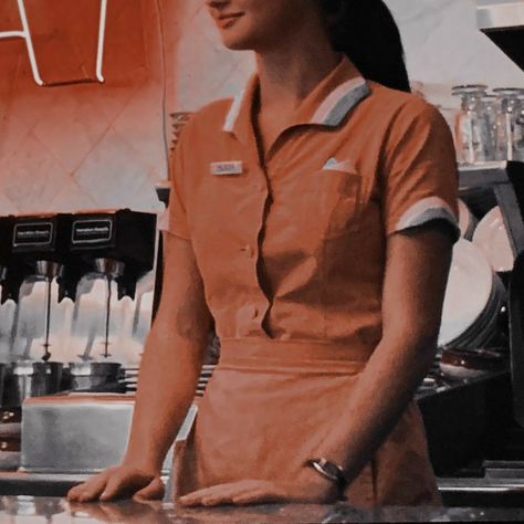 Teenage Job Aesthetic, Job Aesthetic Teen, Nina Riva, Reina Hardesty, Archers Voice, Waitress Outfit, Diner Aesthetic, Waitress Uniform, Inheritance Trilogy