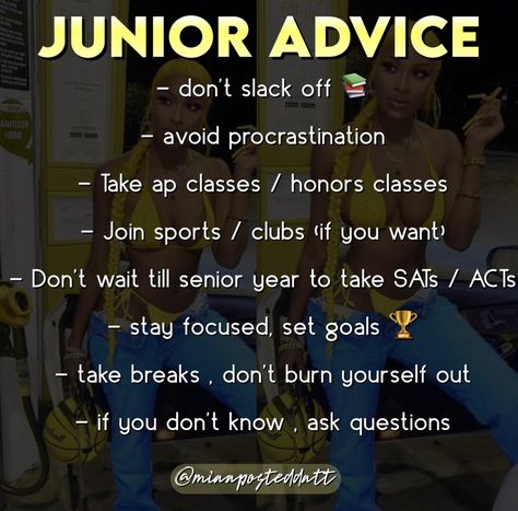 Junior Year Tips High Schools, Junior Year High School Advice, 11th Grade Tips High Schools, Junior Year High School Tips, Junior Year High School Aesthetic, Sophomore Year High School, Academia Barbie, Joyful Affirmations, Junior Year High School