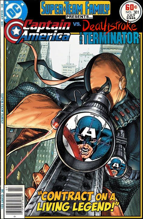 Capt. America v. Deathstroke The Terminator - Super-Team Family: The Lost Issues! Deathstroke Vs Deadpool, Mcu Comics, Slade Wilson, Marvel Comics Deadpool, Dead Pool, Univers Dc, Dc Villains, Bd Comics, Marvel Vs Dc