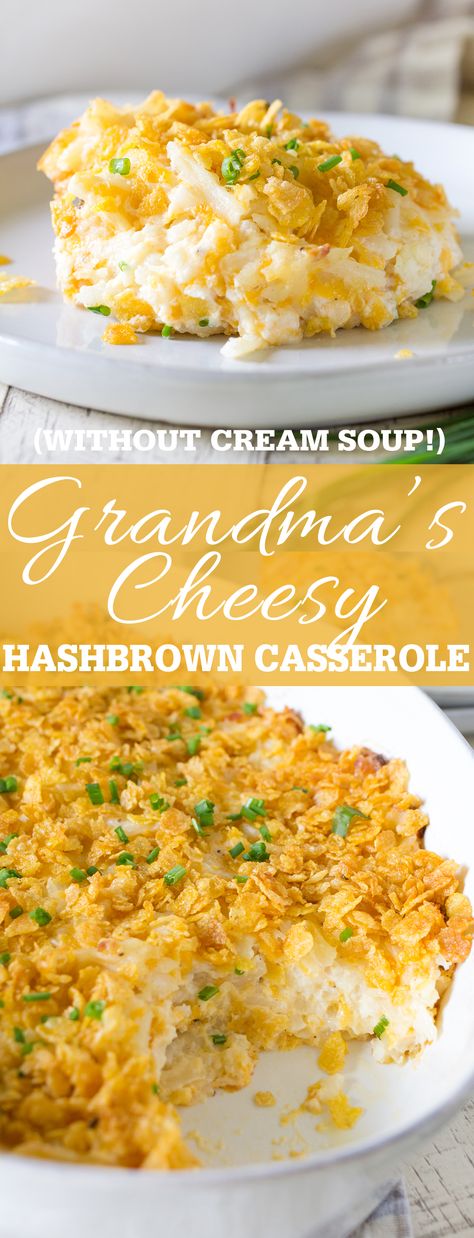 Cream Of Chicken Soup Substitute, Hashbrown Casserole Easy, Cheesy Hashbrown, Hashbrown Casserole Recipe, Cheesy Hashbrown Casserole, Cheesy Potato Casserole, Hashbrown Casserole, Hashbrown Breakfast Casserole, Soup Appetizers