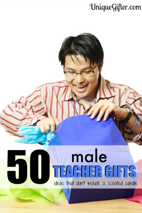 Men can be hard to shop for! Here are 50 male teacher gifts to inspire, there are definitely ideas in here to pin for later, I won't be stumped again. Man Teacher Gifts, Volunteer Appreciation Gifts For Men, Male Teacher Gifts End Of Year, Presents For Male Teachers, Men Teacher Gifts, Teacher Gift For Male Teacher, Male Teacher Appreciation Gifts, End Of Year Teacher Gifts For Men, Gift For Male Teacher