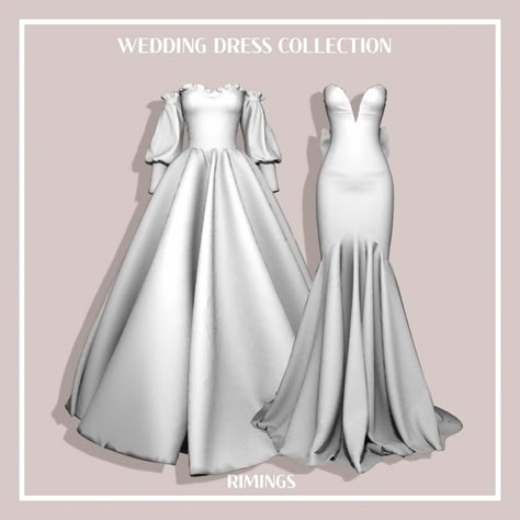 Wedding Dress Set, Sims 4 Wedding Dress, Die Sims 4, Sims 4 Anime, Pelo Sims, The Sims 4 Packs, Sims 4 Mm Cc, Sims 4 Game Mods, Sims 4 Cc Folder