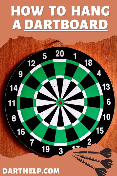 Whether you wish to reach that upper echelon of play or just beat your friends at the pub, you will have to practice to improve your skills beyond what the occasional play session can provide. This is why I believe every home should have a dartboard hanging on the wall. #darts #dartboard #dartsofamerica #dartsfordays #dartsplayer #dartsgame #dartsandbee How To Hang A Dart Board, Best Darts, Dart Board Wall, Electronic Dart Board, Dart Board Cabinet, Darts Game, Dart Set, Board Wall, Soft Flooring