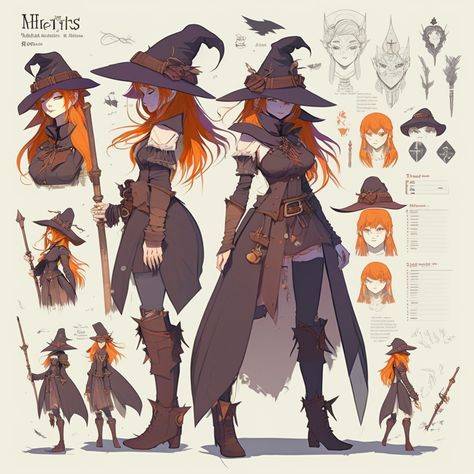 Aesthetic Character, Sketch Character, Characters Drawing, Drawing Characters, Witch Characters, Character Drawings, Anime Witch, Animation Character, Arte 8 Bits