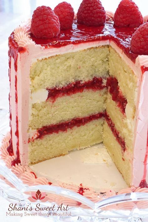 Vanilla Sponge Cake Recipe: Fluffy & Moist ⋆ Shani's Sweet Art Vanilla Sponge Cake Recipe, Raspberry Cake Filling, Raspberry Compote, Sponge Cake Recipe, Cake Filling Recipes, Compote Recipe, Cake Filling, Vanilla Sponge Cake, Sponge Cake Recipes