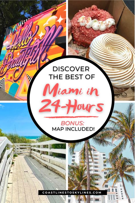 Only have 24 hours in Miami, Florida. Check out our guide on how to explore Miami and South Beach in one day. Things To Do South Beach Miami, Miami Beach What To Do, Family Friendly Things To Do In Miami, Free Things To Do In Miami, Downtown Miami Things To Do, Miami Family Vacation Things To Do, Things To Do In Miami Beach, Miami Day Trip, Things To Do In South Florida