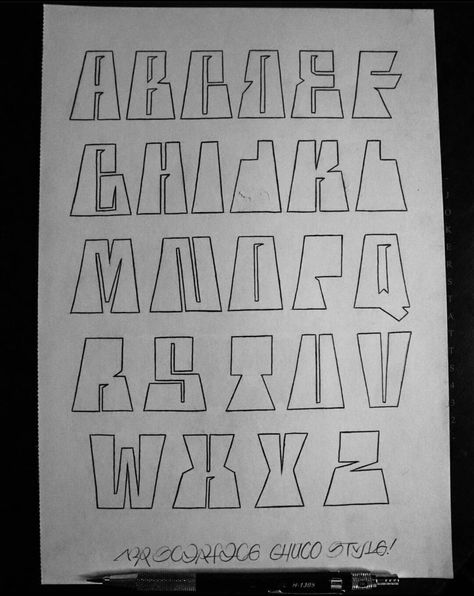 Throwie Alphabets, Throwies Graffiti Alphabet, Graffiti Throw Up Alphabet, Graffiti Lettering Alphabet Throw Up, Lettering Cholo, Graff Tag Alphabet, Girfittie Letters, Graff Throwie Alphabet, Graffiti Lettering Alphabet