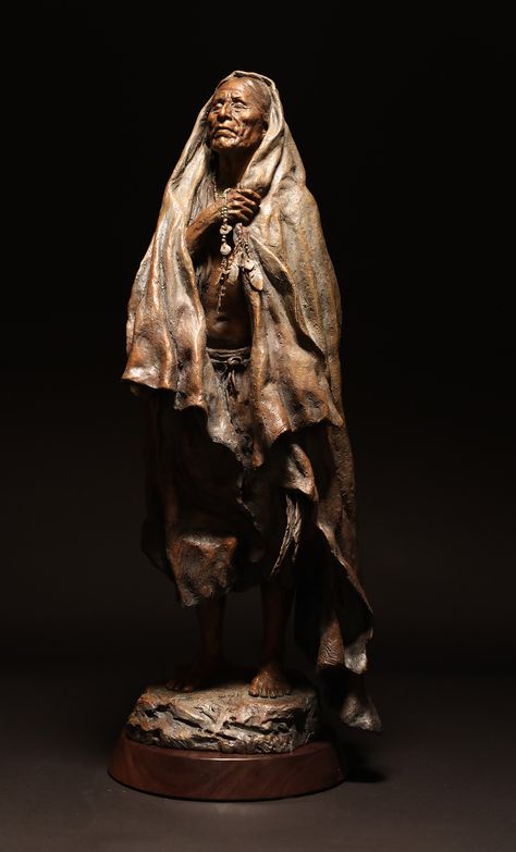 The Healer #8/20 | Legacy Gallery Inc. Woodcut Art, The Healer, Figurative Artwork, Artist Bio, Sculpture Clay, Sculptures & Statues, New Releases, Bronze Sculpture, Pet Birds