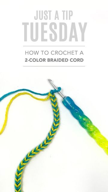 How To Crochet With 2 Strands Of Yarn, Crocheting With Two Strands Of Yarn, Crochet With Two Strands Of Yarn, Two Strand Crochet, Cordon Crochet, 30 Weeks, Crochet Twist, Almost 30, Crochet Cord