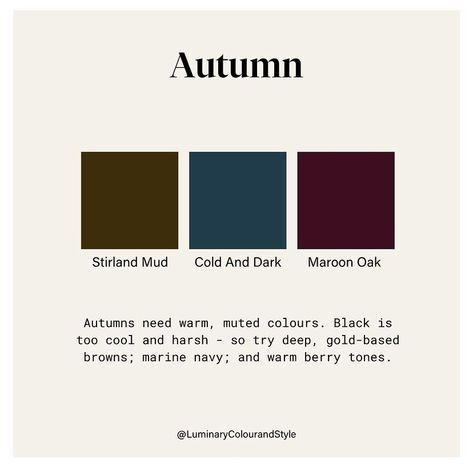 Blue Autumn Color Analysis, Blue Fall Color Palette, Deep Autumn Palette, Soft Autumn Deep, Autumn Color Palette Fashion, Autumn Skin, Deep Autumn Color Palette, Soft Autumn Color Palette, Deep Autumn