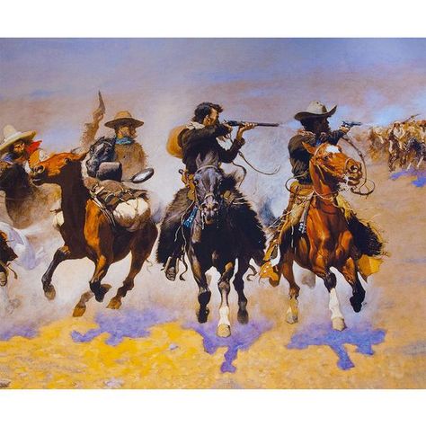 A Dash for the Timber Silk Jacket Lining Frederic Remington, Western Paintings, West Art, Cowboy Art, Oil Painting Reproductions, Painting Reproductions, Western Art, Art Google, Wild West